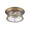 Z-Lite Sonna 3 Light Flush Mount, Heritage Brass And Clear Seedy 727F16-HBR - alternate 5